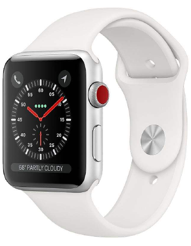 ساعت اپل واچ سری 3 سلولار مدل سیلور آلومینیوم  با بند اسپرت