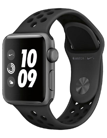 ساعت هوشمند اپل واچ سری 3 مدل Nike Plus 38mm Space Gray Aluminum Case with Anthracite/Black Nike Sport Band