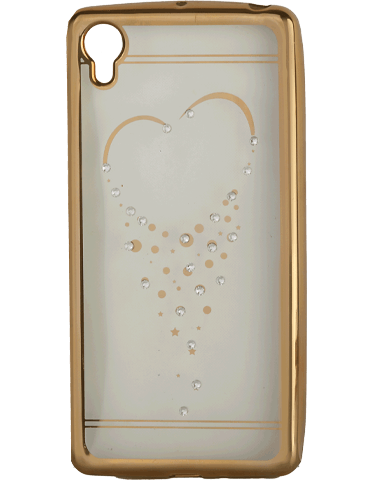 کاور نگین‌دار یونیک مدل قلب مخصوص گوشی سونی Xperia X