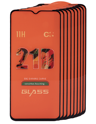 پک 10 تایی محافظ صفحه‌نمایش شیشه‌ای 9D/21D مناسب برای گوشی سامسونگ A02S