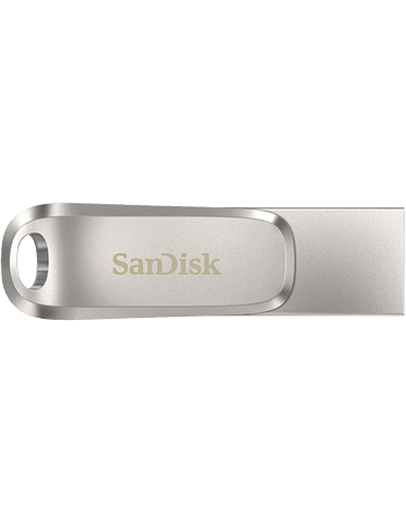 فلش مموری سن‌دیسک مدل Dual Drive Luxe USB Type-C ظرفیت 128 گیگابایت