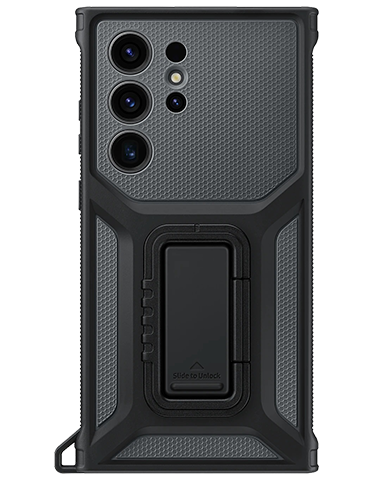 کاور پلاستیکی مدل Rugged Gadget مناسب برای گوشی سامسونگ Galaxy S23 Ultra به همراه استند | اورجینال