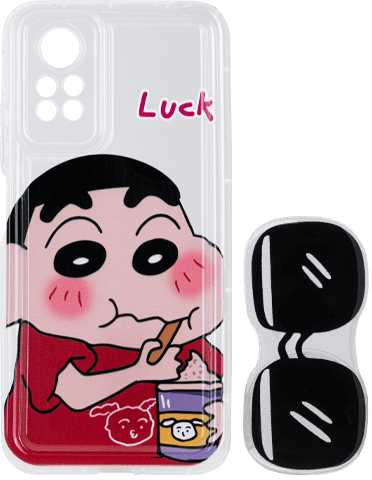 کاور ژله‌ای عروسکی پاپ سوکت‌دار مدل Luck مناسب برای گوشی شیائومی Note 12pro 4G