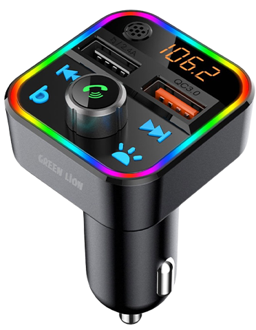 شارژر فندکی گرین لاین مدل Car FM Transmitter Kit