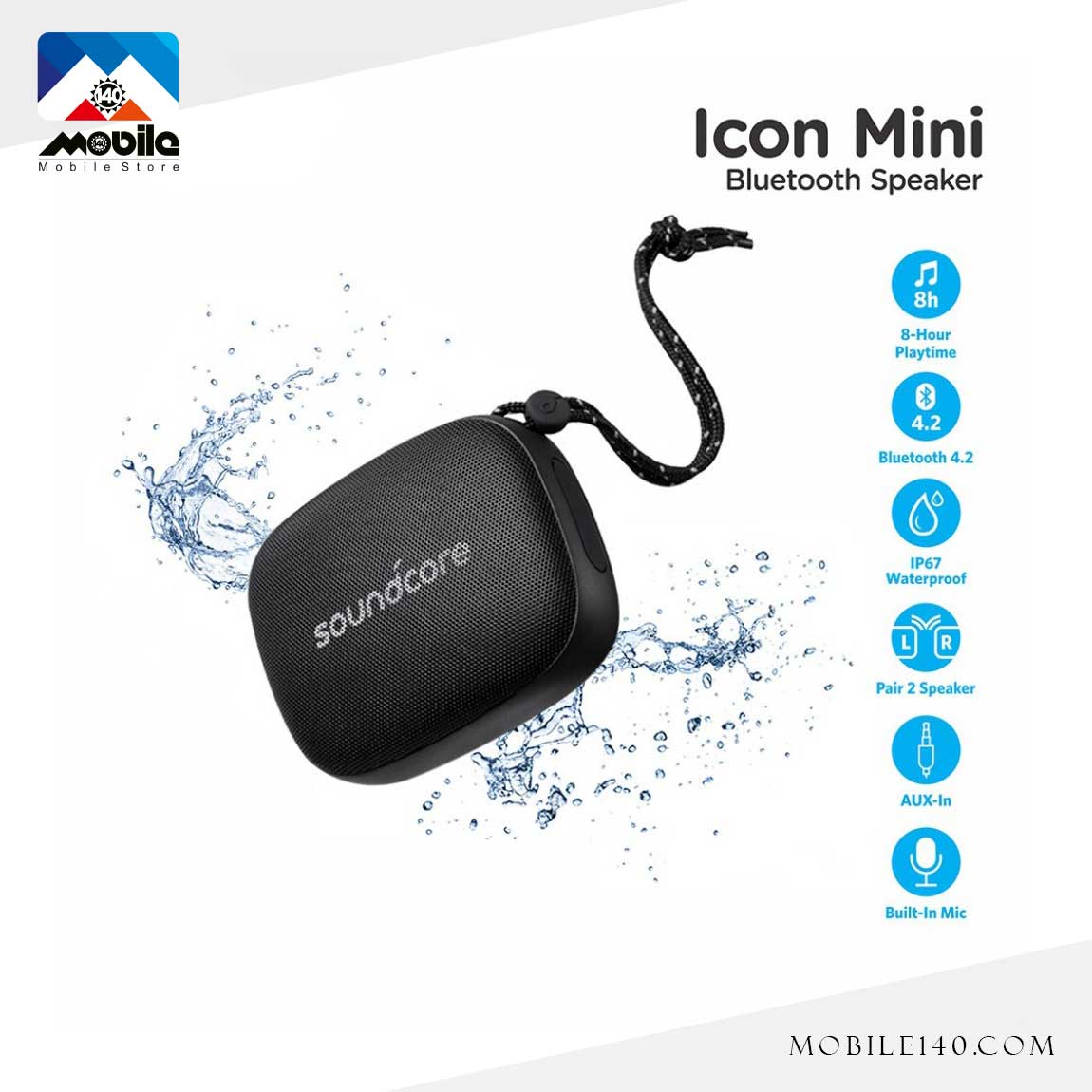 اسپیکر بلوتوثی قابل حمل انکر مدل Sound Core Mini A3121 2