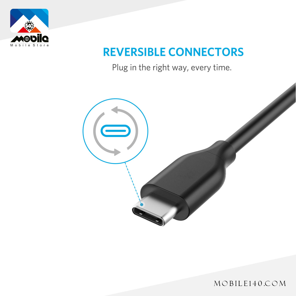 کابل شارژر انکر مدل Power Line USB-C to USB-C A-8032 3