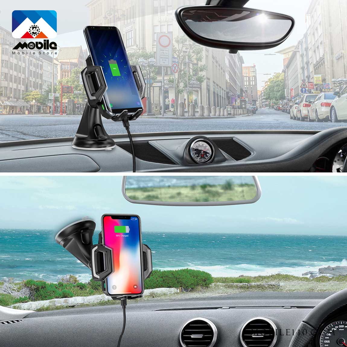 Choetech Fast Wireless Car Charger 3