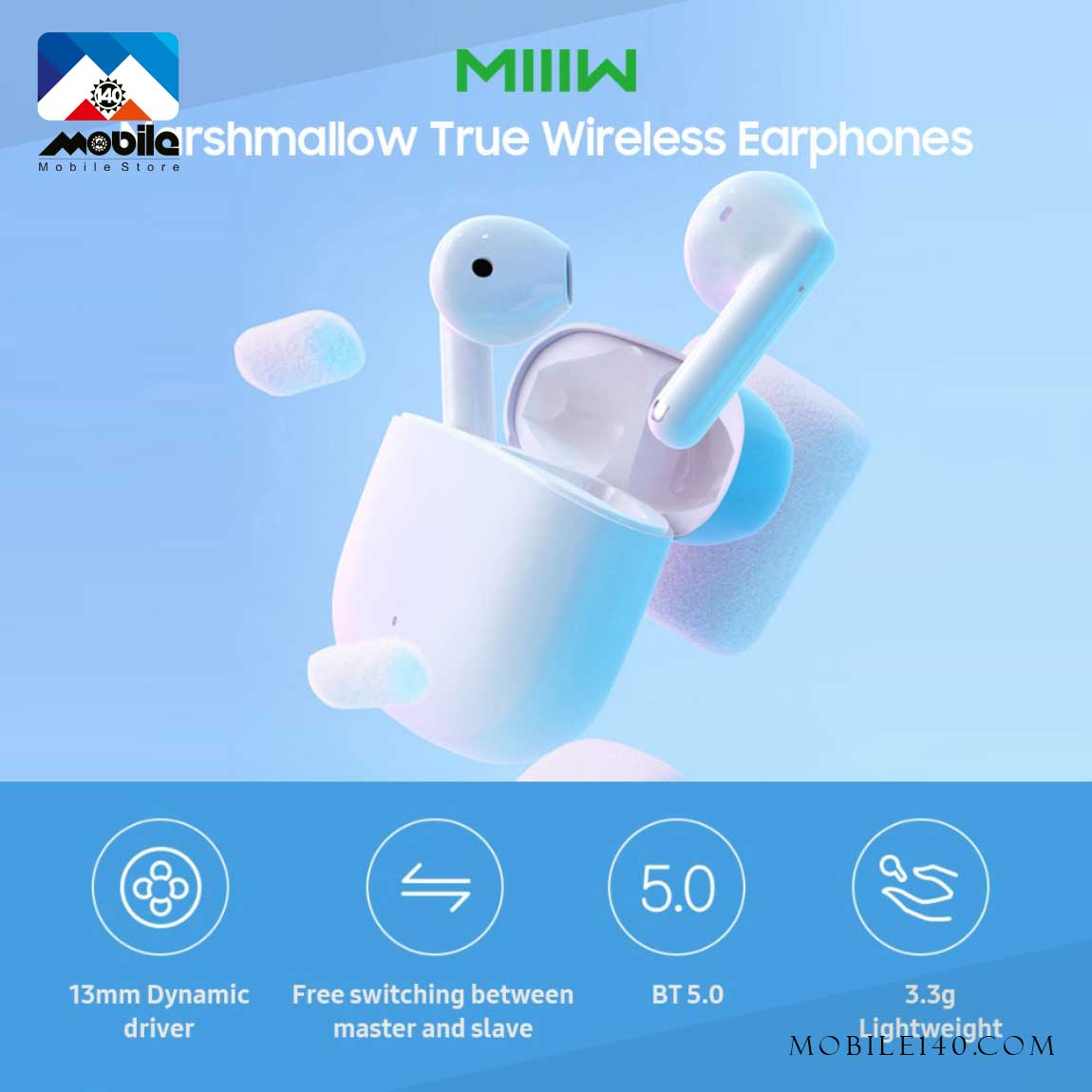 Xiaomi Mi Miiw Matshmallow Bluetooth Handsfree 3