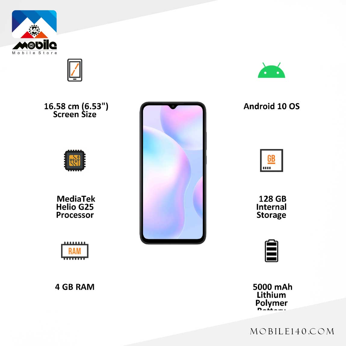 گوشی موبایل شیائومی مدل Redmi 9i Sport  3