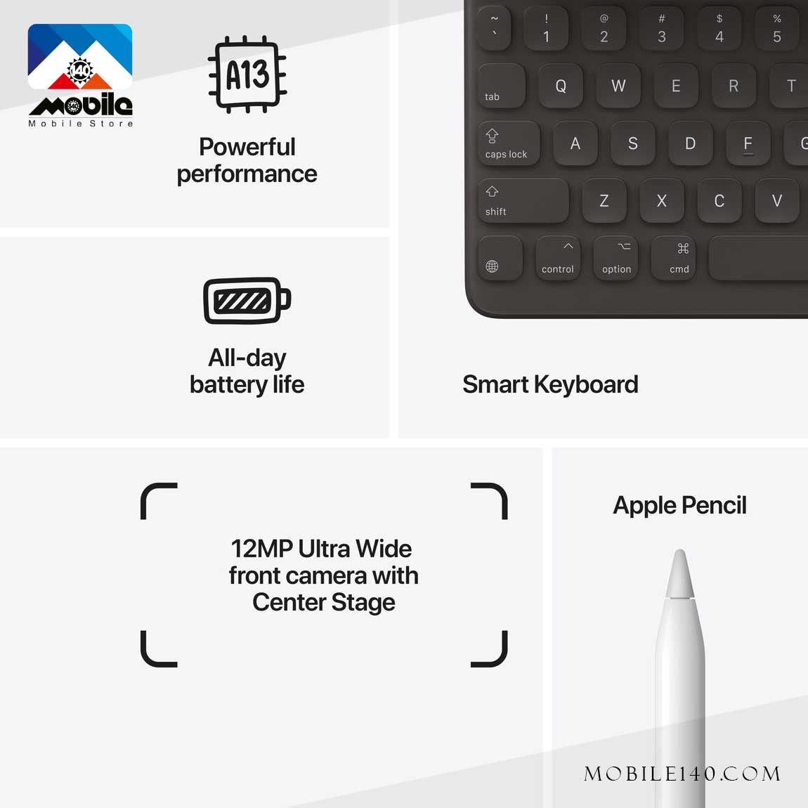 تبلت اپل مدل Ipad 9th Generation WiFi 2021 ظرفیت 256 گیگابایت رم 3 گیگابایت  6