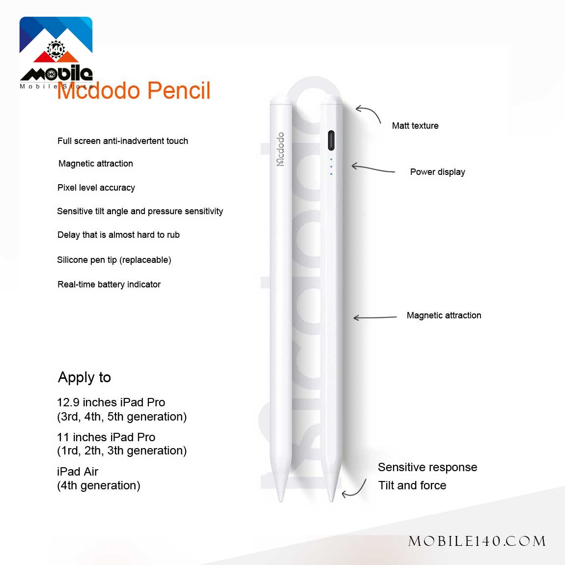 MC dodo PN-892 Stylus Pen For Apple iPad 1