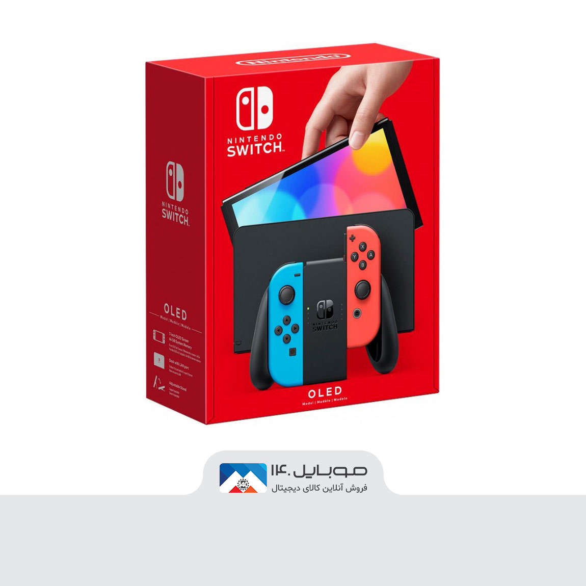 Nintendo Switch OLED Red And Blue Joy-Con Game Console 5