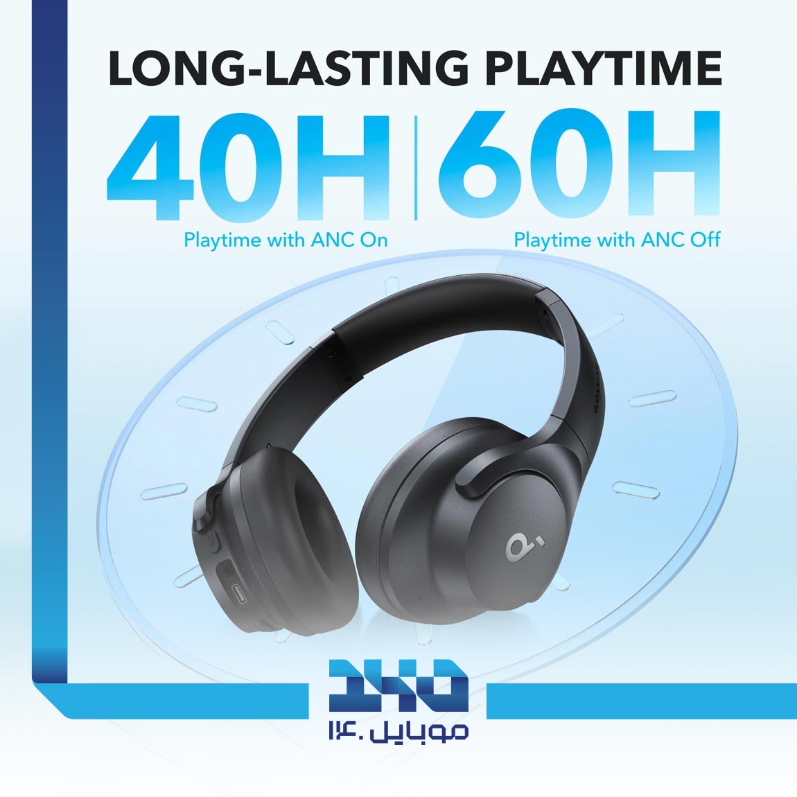 Anker Soundcore Q20i A3004 Bluetooth Headphone 5