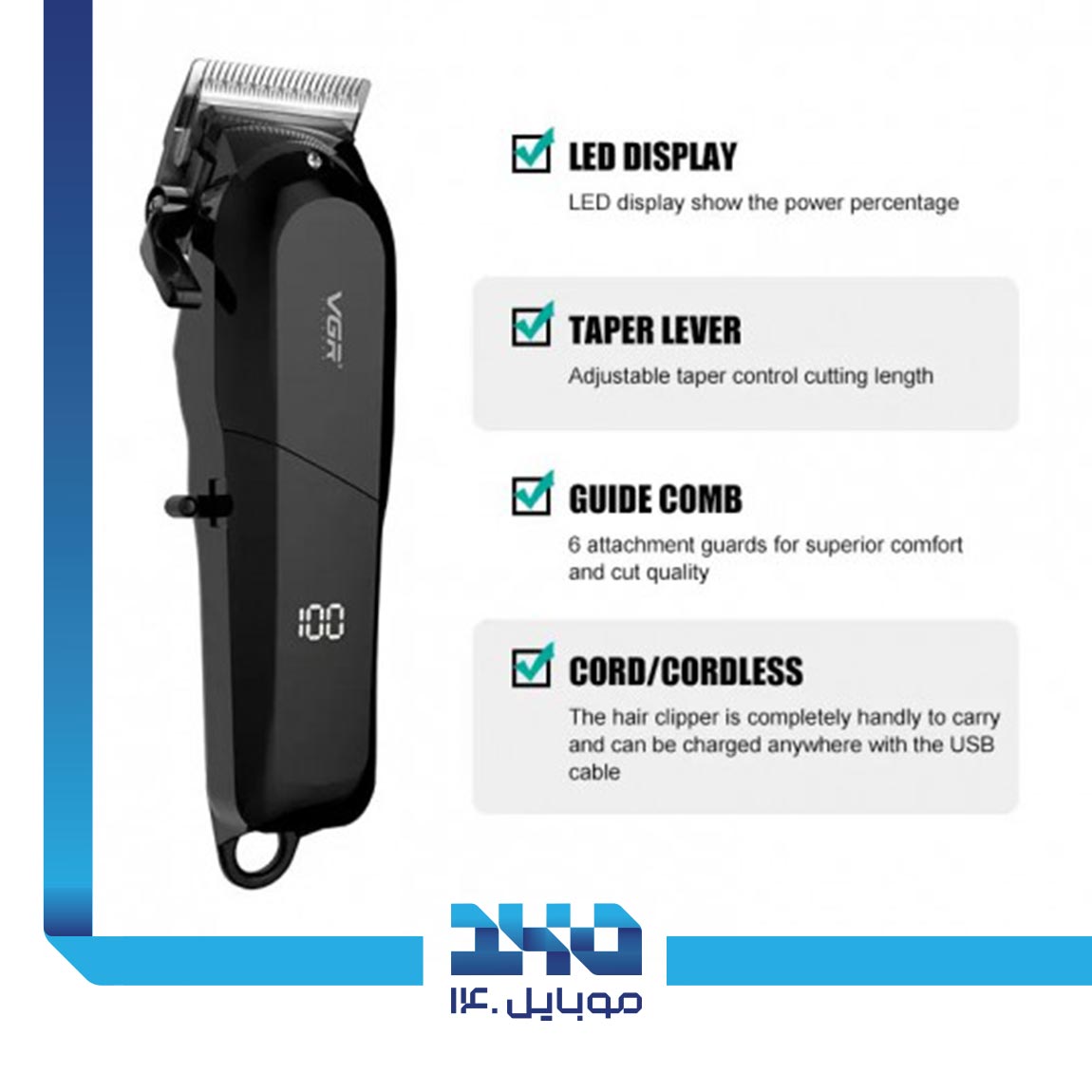 VGR V-118 Hair Trimmer 3