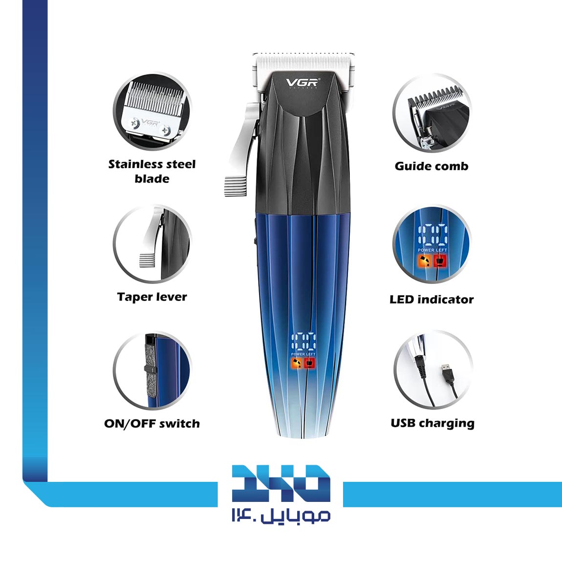 VGR V-691 Hair Trimmer 2