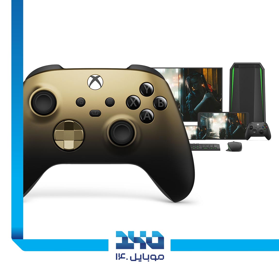 Gold Shadow Special Edition Xbox game console 4
