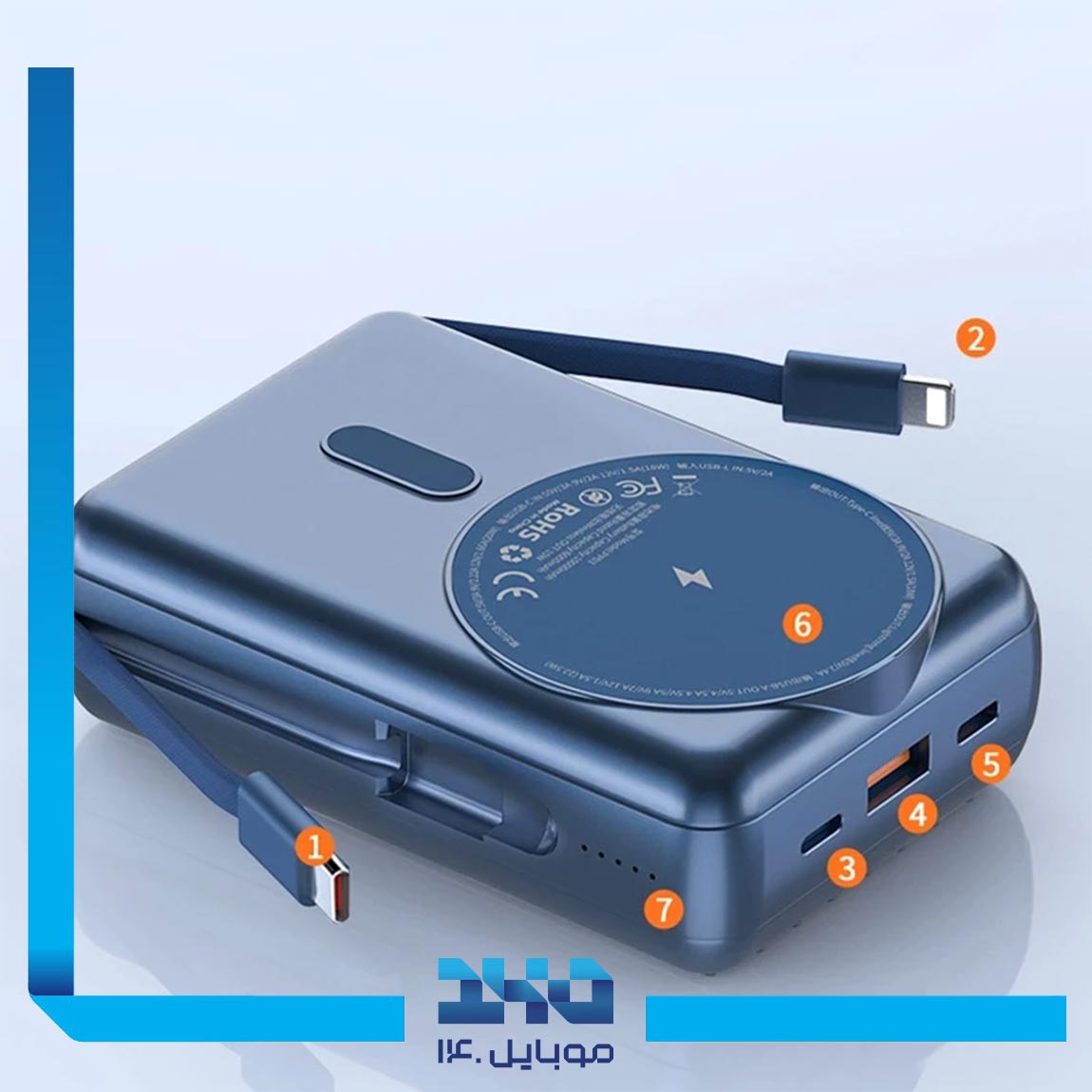 پاور بانک ویوو مدل Wi-P004 با ظرفیت 20000 میلی آمپر ساعت 3