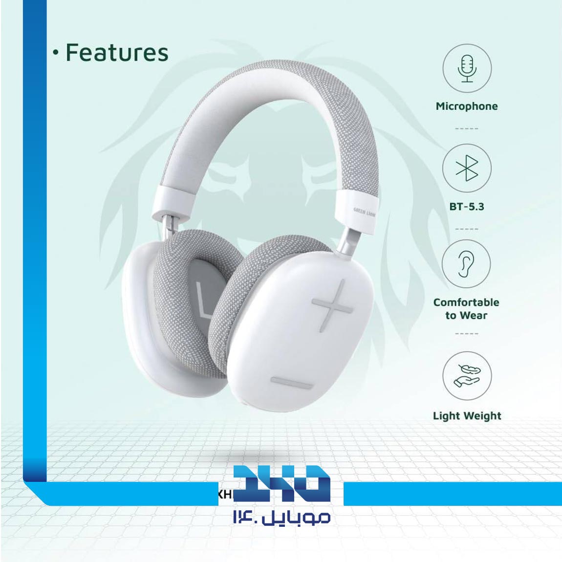 هدفون بلوتوثی گرین لاین مدل Echo Max 2