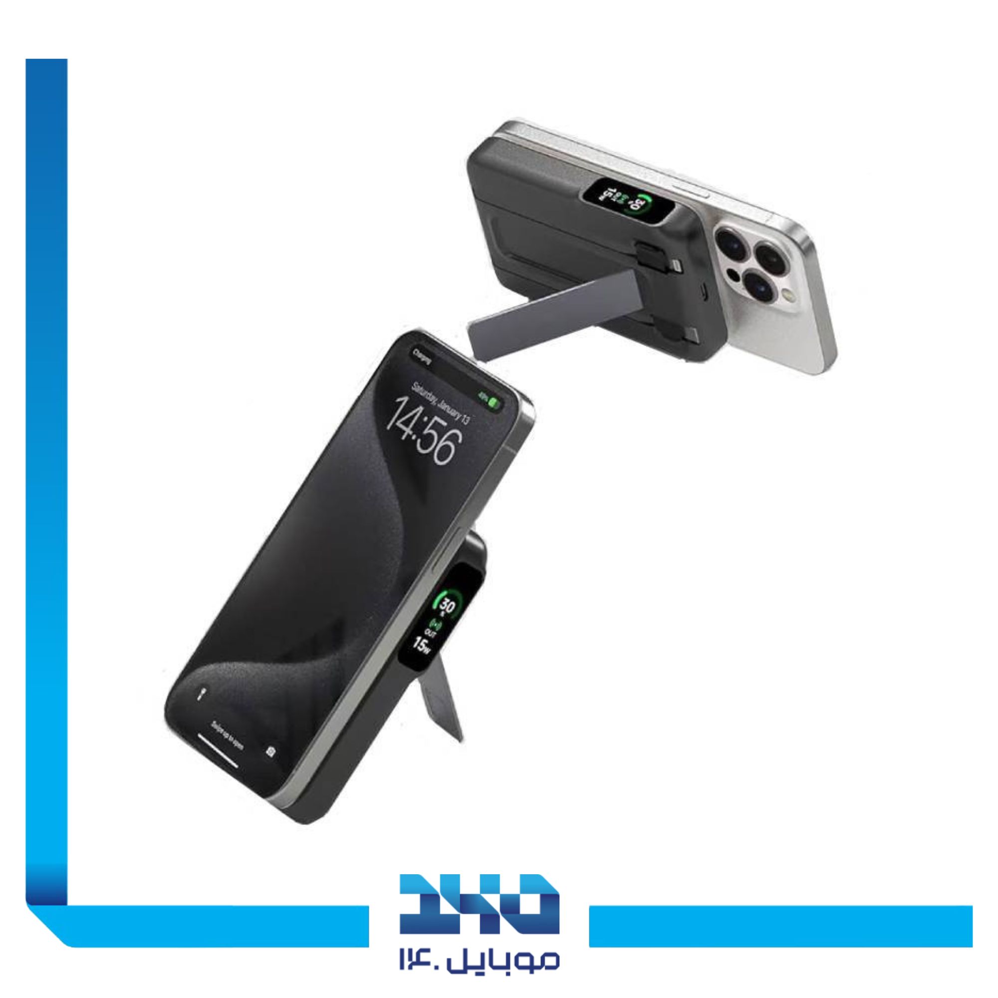 پاوربانک گرین لاین 22.5 وات مدل Mag-Vision ظرفیت 10000 میلی آمپر 1