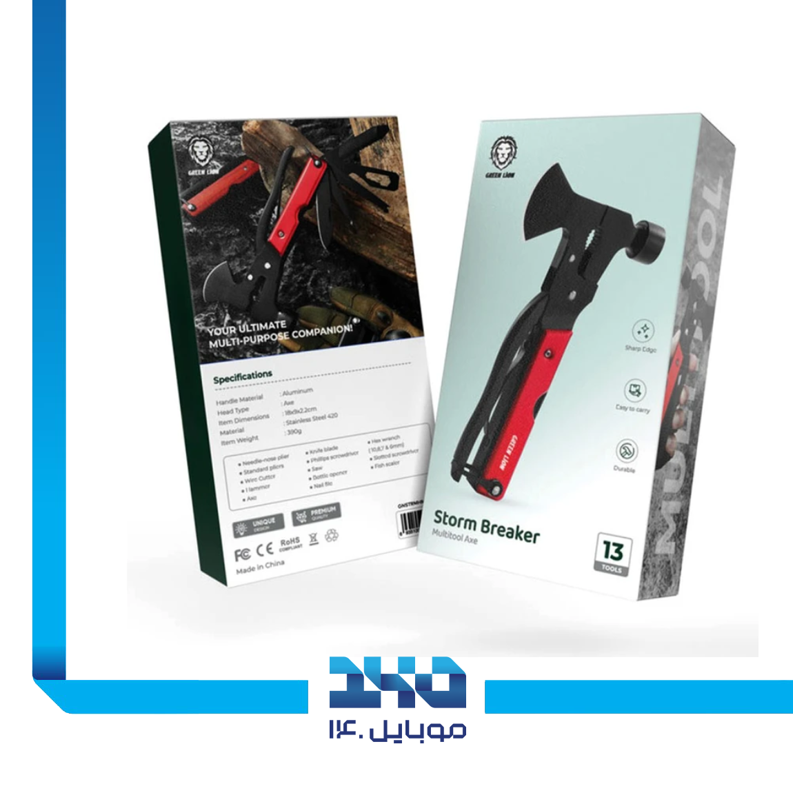 تبر و چکش چند کاره گرین لاین مدل Storm Breaker Multitool Axe 1