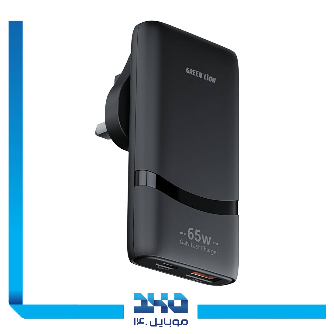 آداپتور 65 وات گرین لاین مدل Type-C and USB-A 2
