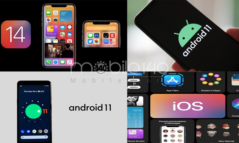 مقایسه iOS 14 و Android 11