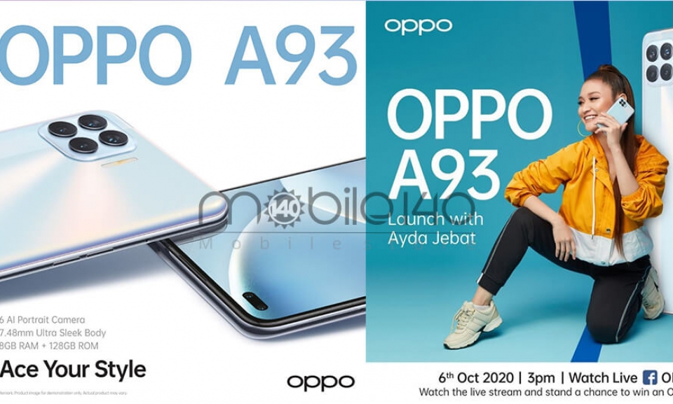 Oppo A93 در تاریخ 6 اکتبر معرفی می شود.