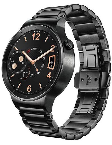 ساعت هوشمند هوآوی واچ مشکی مدل Steel Case With Black Link Bracelet