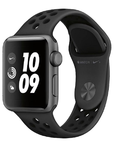 ساعت هوشمند اپل واچ سری 3 مدل Nike Plus 38mm Space Gray Aluminum Case with Anthracite/Black Nike Sport Band