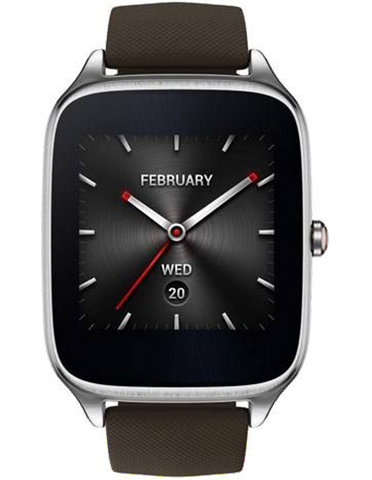 ساعت هوشمند ایسوس مدل Zenwatch 2 WI501Q New با بند چرمی و قابلیت شارژ سریع