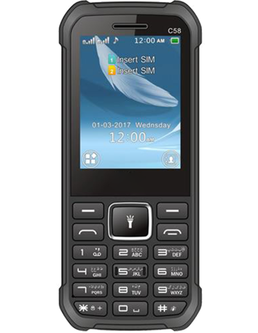 گوشی موبایل جی‌ ال‌ ایکس مدل C58 