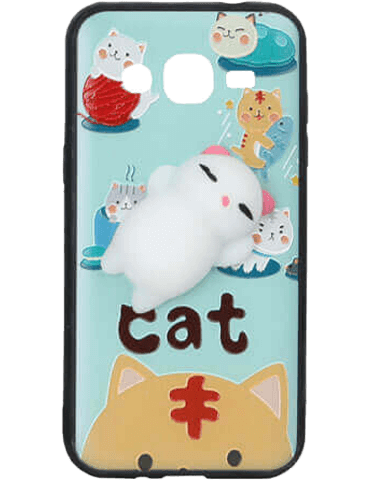 کاور اسکوییشی مدل گربه مخصوص گوشی سامسونگ Galaxy J2