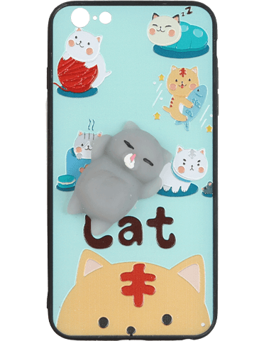 کاور اسکوییشی مدل گربه مخصوص گوشی اپل Iphone 6Plus