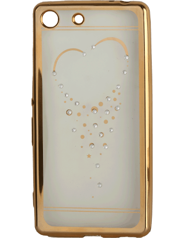 کاور نگین‌دار یونیک مدل قلب مخصوص گوشی سونی Xperia M5