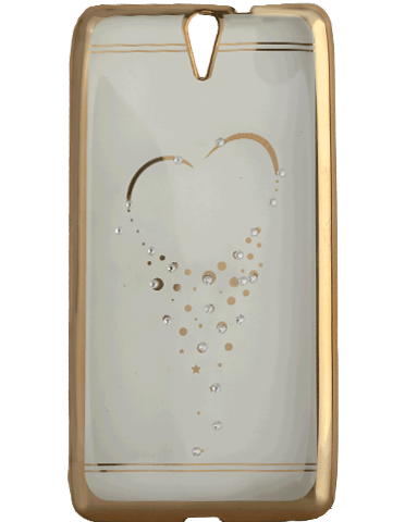 کاور نگین‌دار یونیک مدل قلب مخصوص گوشی سونی Xperia C5