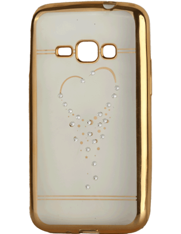 کاور نگین دار یونیک مدل قلب مخصوص گوشی سامسونگ (Galaxy J1 2016 (J120