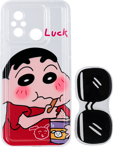 کاور ژله‌ای عروسکی پاپ سوکت‌دار مدل Luck مناسب برای گوشی شیائومی Redmi 12C