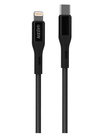 کابل تایپ سی به لایتنینگ گرین لاین مدل USB-C TO LIGHTNING PVC CABLE