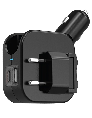 شارژر دوگانه گرین لاین مدل Duo Power Car & Wall Charger