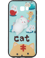 کاور اسکوییشی مدل گربه مخصوص گوشی سامسونگ Galaxy A7 2017 (A720)
