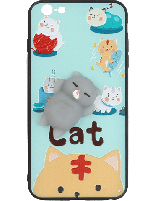 کاور اسکوییشی مدل گربه مخصوص گوشی اپل Iphone 6Plus