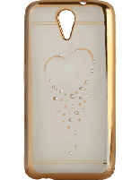 کاور نگین‌ دار یونیک مدل قلب مخصوص گوشی اچ تی سی D620