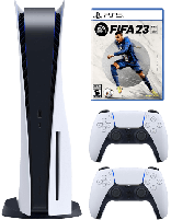 کنسول بازی سونی Playstation 5 Standard به‌همراه دسته بازی مدل Dual Sense و بازی FiFa 23