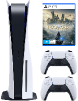 کنسول بازی سونی Playstation 5 Standard به‌همراه دسته بازی مدل Dual Sence و بازی Hogwarts Legacy