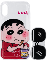 کاور ژله‌ای عروسکی پاپ سوکت‌دار مدل Luck مناسب برای گوشی IPHONE X/XS