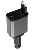 شارژر فندکی 50 وات گرین لاین مدل FM Retractable 