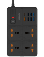 چند راهی برق گرین لاین مدل Power Socket 7 USB-A Port & 1 PD Port