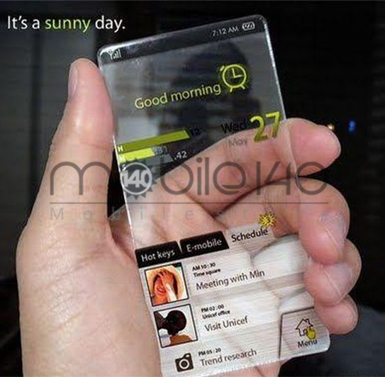 موبایل شفاف و تبلت تاشو دو محصول جدید سامسونگ 