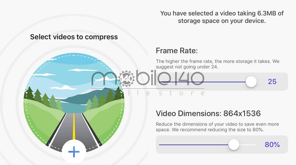 اپ Compress Videos & Resize Video