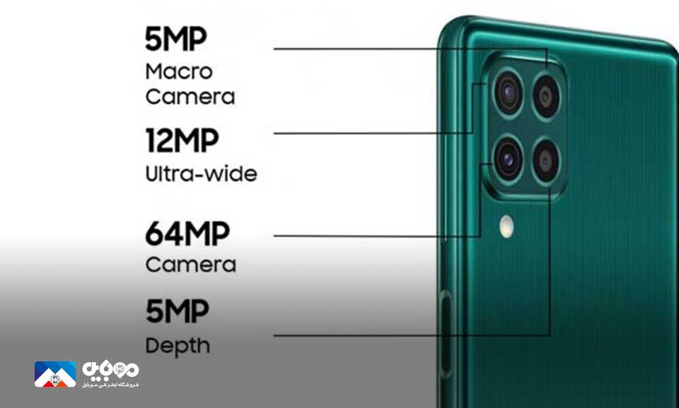 F62 دارای دوربین اصلی 64 مگاپیکسلی است و قابلیت کاهش کیفیت عکس تا 16 مگاپیکسل را دارد.